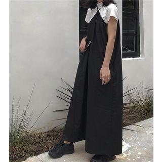 Plain Halter Dress / Short-sleeve T-shirt