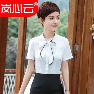 Short-sleeve Blazer / Set: Short-sleeve Blazer + Dress Pants / Skirt