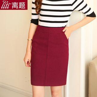 Zip Back Pencil Skirt