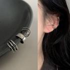 Set Of 3: Alloy Cuff Earring (various Designs) 2373a - 3 Pcs - Silver - One Size