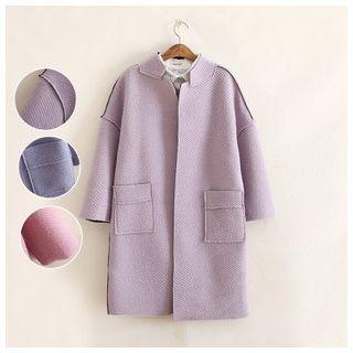 Stand Collar Long Coat