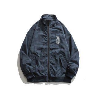 Chinese Character Zipped Jacket