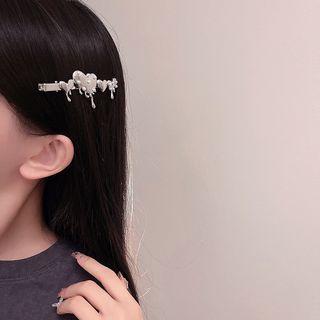 Heart Alloy Hair Clip Hair Clip - Silver - One Size