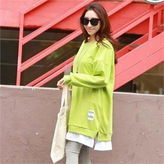 Layer-hem Loose-fit Sweatshirt