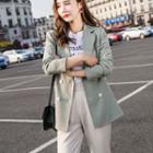 Double-breasted Blazer / Straight-cut Dress Pants