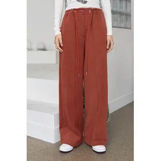 Drawstring Pintuck Sweatpants
