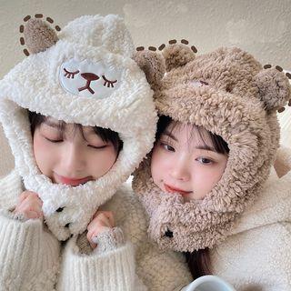 Ear Accent Fleece Ear Flap Hat