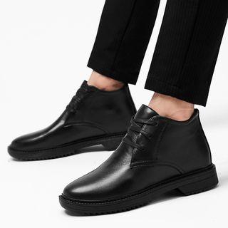 Hidden Wedge Genuine-leather Casual Shoes