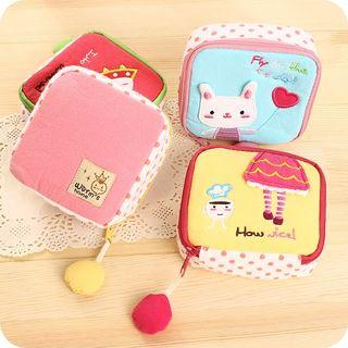 Print Zip Sanitary Pouch