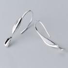 925 Sterling Silver Twisted Dangle Earring S925 Silver - Earring - One Size