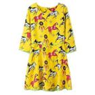 Print 3/4-sleeve Dress