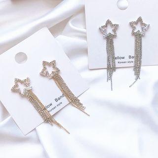 Rhinestone Star Fringe Earring