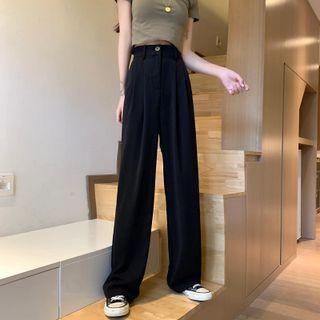 High-waist Wide Shift Pants