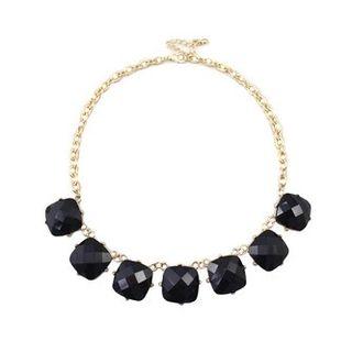 Faceted Gemstone Necklace