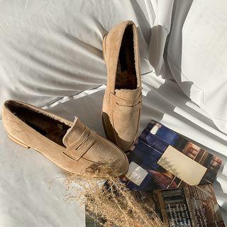 Suedette Penny Loafers