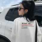 3/4-sleeve Character Print T-shirt