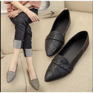 Quilted Pointed Flats