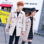 Couple Matching Double Breasted Trench Coat