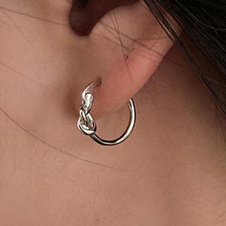 Knot Alloy Hoop Earring