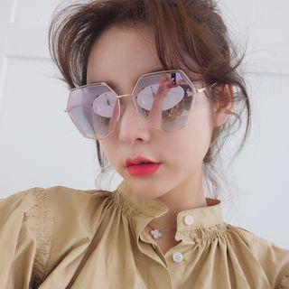 Polygon Mirrored Sunglasses