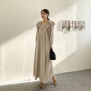 Frilled Two-way Maxi Dress