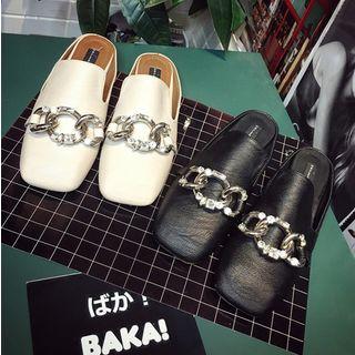 Chain Loafer Mules