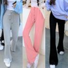 Boot-cut Drawstring Pants