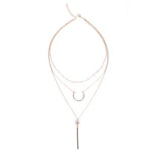 Rhinestone Multi-chain Necklace