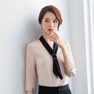 3/4-sleeve Shirt / Dress Pants / Set