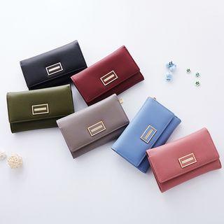 Faux Leather Trifold Wallet