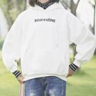 Mock Two-piece Turtle Neck Letter Embroidered Hoodie