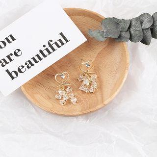Faux Crystal Dangle Earring 180214-hxn - One Size