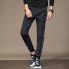 Drawstring Waist Contrast Trim Pants