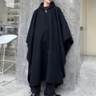 Hooded Oversize Cape Jacket Black - One Size