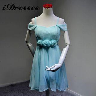 Off-shoulder Chiffon Bridesmaid Dress