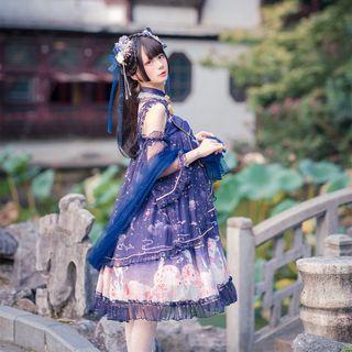 Printed Ruffle Lolita Dress