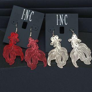 Asymmetrical Fish Drop Earring