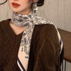 Paisley Print Satin Scarf