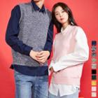 Couple Wool Blend M Lange Sleeveless Sweater In 10 Colors