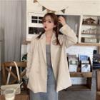 Double Breasted Linen Blazer