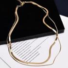 Alloy Layered Choker Double Layer - One Size