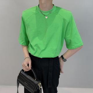Short-sleeve Heart Chained T-shirt