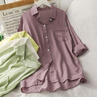 Loose-fit Linen Shirt In 7 Colors