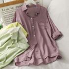 Loose-fit Linen Shirt In 7 Colors