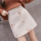 Butterfly Applique A-line Skirt