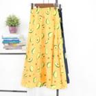 Avocado Printed Chiffon Skirt