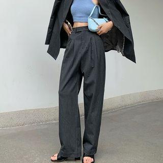 High Waisted Wide Leg Dress Pants