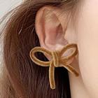 Flannel Bow Earring