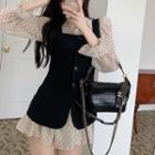 Button-up Vest / Long-sleeve Dress
