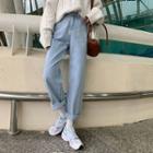 Denim Straight Leg Pants